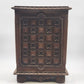 Vintage Faux Carved Wood Plastic Waste Basket Trash Can 14.75" MCM