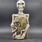 Halloween Resin Molded RIP Skeleton Grave Stone Serpent 13.5" Yard Decoration
