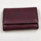 Rolfs Women's Genuine Brown Leather Tri-Fold Wallet Organizer Card Fold-Out Vtg