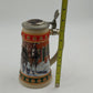 Budweiser Holiday Stein Hometown Holiday Ceramarte Clydesdales Vtg Mug Cup 1993