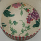 Jan Sevadjian Sewing Hat Box Basket Padded Cord Handle Fabric Covered 10" 1980s