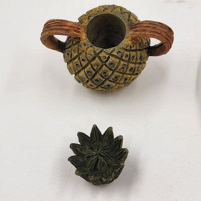 Popular Imports 8 pc Miniature Tea Set Fruit Plate TMI/FRT Polystone Resin 1994