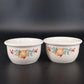 2 Corning Corelle Coordinates Abundance 7 oz Ramekin Bowls Dessert Custard Cups