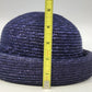 Purple Straw Bowler Cloche Hat Women's One Size Rolled Brim Summer Sun Hat