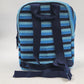 Vera Bradley Crochet Backpack Woven NWT Light Blue Navy Straps 12.75” x 10.5