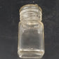 Hazel Atlas Half Pint Square Canning Jar Wire Bail Lid Clear Glass 5" Vintage