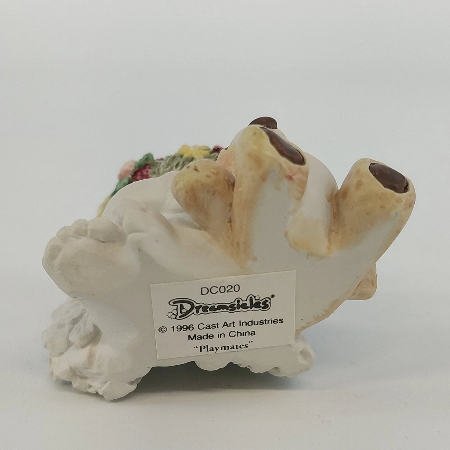 Dreamsicles Playmates Cherub Teddy Bear Figurine DC020 1.75" 1996 Vtg Cast Art