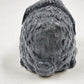 Gray Rabbit Figurine Bone China Bunny White Face Eyes Closed Taiwan 6.5" Long