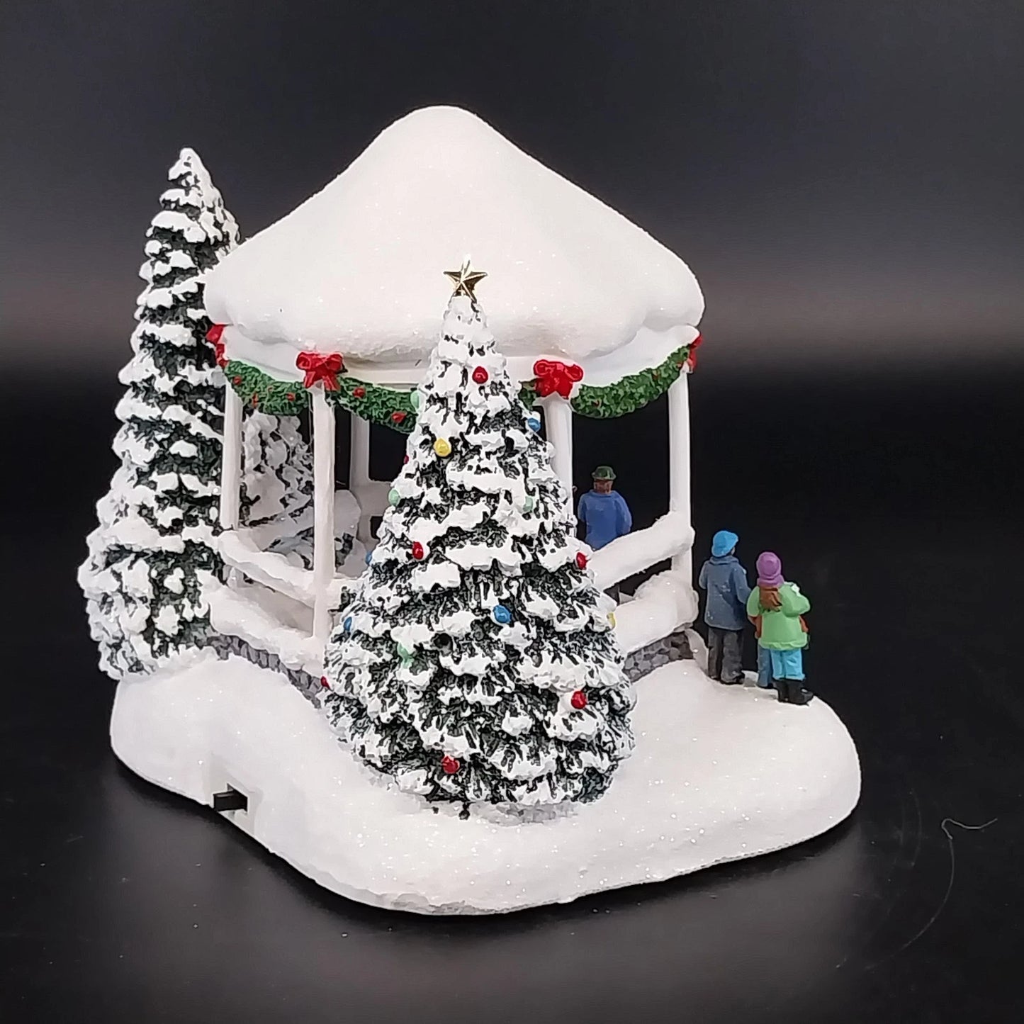 Thomas Kinkade Sweet Sounds Christmas Lighted Gazebo