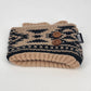 Muk Luks Knit Boot Toppers Beige Cream Button Cuff Leg Warmers