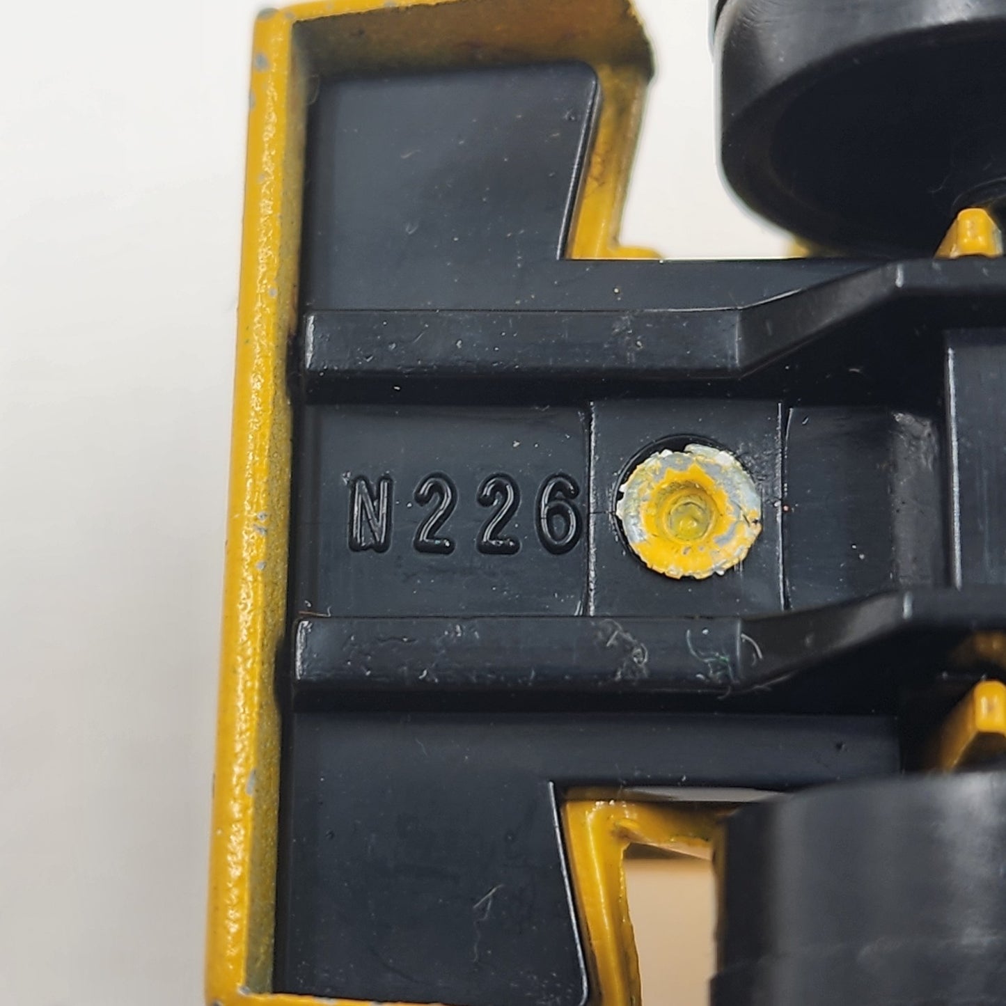 Majorette Diecast Yellow Road Roller Truck Toy Vehicle Collection #N226 France