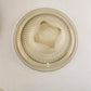Federal Glass Golden Glow 3 Piece Mixing Nesting Bowls Ribbed Rolled Edge Yellow