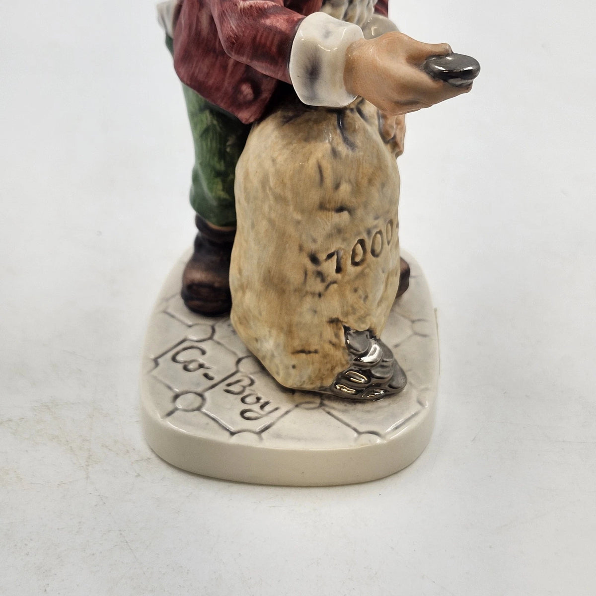 Goebel Co-Boy Utz The Banker Gnome Figurine 8" Well 513 Ceramic W Germany Vtg