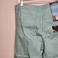 Nine West Gramercy Skinny Ankle Womens Jeans Size 14 Teal Denim Cotton Stretch