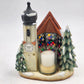 Goebel Hummel HUM 2134 Wintertime Duet Chapel Votive Music Box Exclusive Edition
