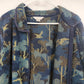 Christopher & Banks Women's Fleece Jacket XL Blue Floral Birds Nature Full Zip