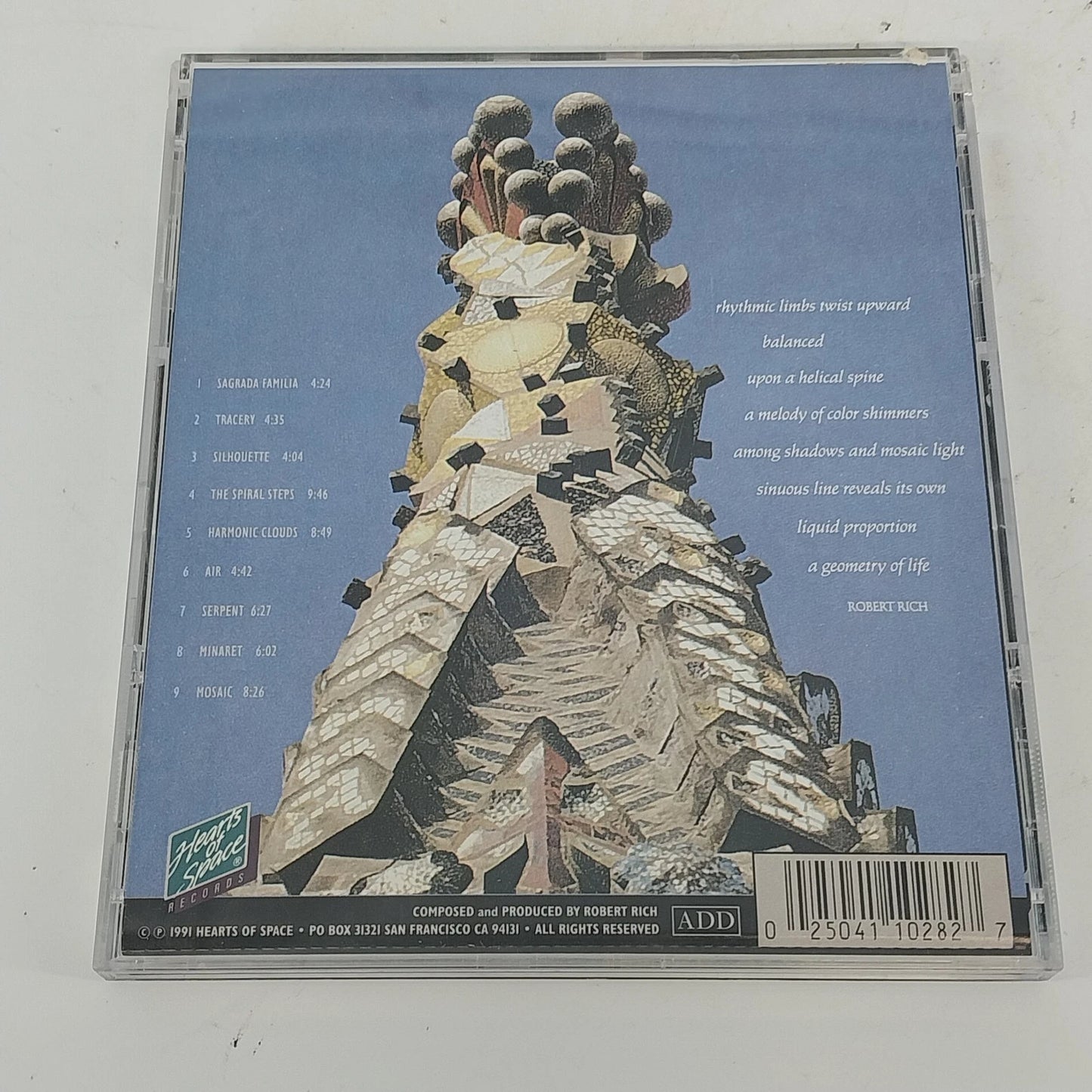 Robert Rich Gaudí CD Ambient Electronic New Age Hearts of Space New Age USA