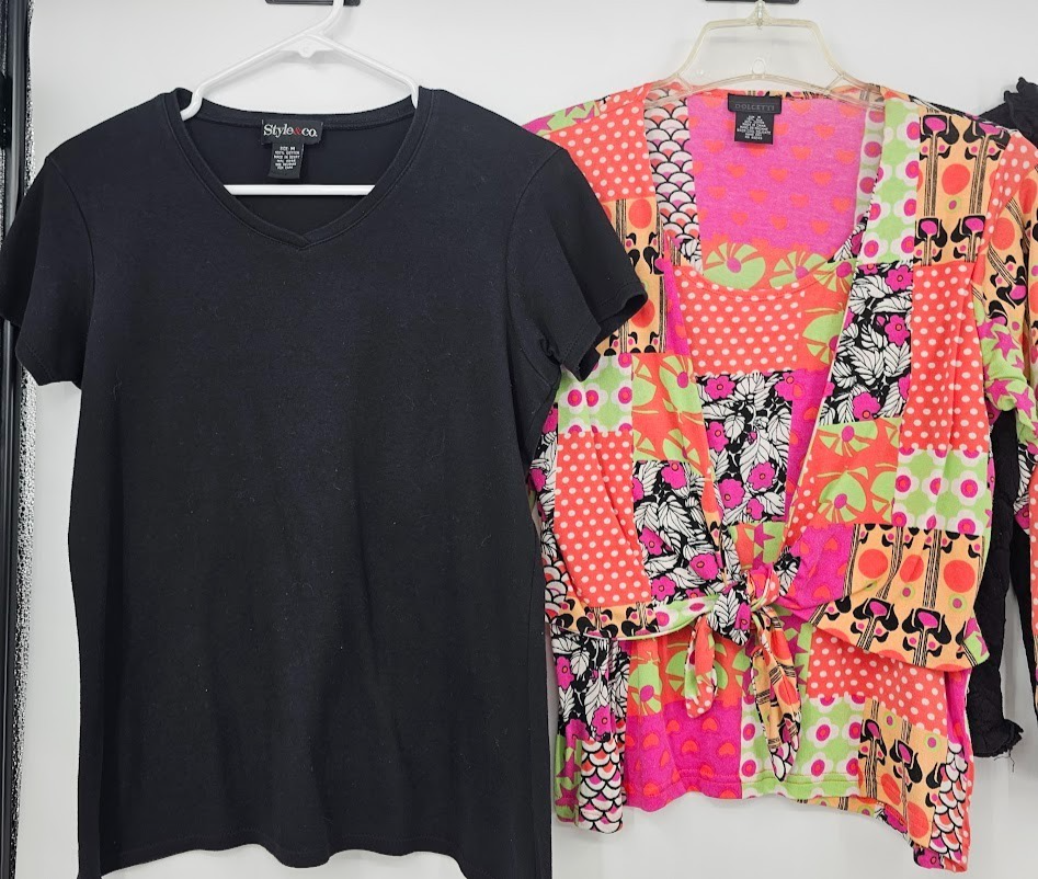 5 Pc Women’s Tops Sweaters Lot Size Medium Dolcetti Jaipur KiKit Style & Co Y2K Casual, 1990s