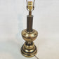 Brass Classic Table Lamp Weighted Base 3-way Switch Basic 9" Harp Vintage 19" H