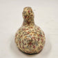 Small Duck Decoy Floral Decoupage Display Felt Base Decorative Porcelain 5” x 3"