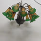 Meyda Tiffany 12 Light Pond Lily Glass Chandelier Vintage
