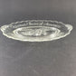 Avon 1776 Bicentennial 1976 Clear Glass Oval Plate w Eagle USA & Scalloped Edge