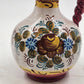 Italian Ceramic Pottery Pitcher Hand Painted Bright Floral Twist Handle 8.5"