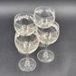 Corelle Callaway Holiday Ribbon Goblets Set of 4 10oz Glassware 6.75" Tall