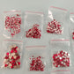 Crystal Memories Luxury Rhinestones Kit Red with Silver Flatback Nail Art Crafts