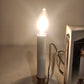 Pair of Electric Candle Lamps Solid Brass Boxed Christmas 7.5" Taiwan