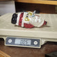 Santa Claus Hand Painted Blown Glass Christmas Hanging Ornament 5.25" Candy Cane