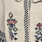 Short Sleeve Cardigan Winter Themed Beige Woman Large XXi Fair Isle Pattern VTG