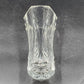 Lead Crystal Clear Glass Vase Cristal d’Arques-Durand Chatelet 9.5” 6-Sided Top