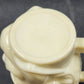 Avon Casey At The Bat Mustache Man Shaving Stein Custard Milk Glass Mug Vintage