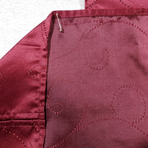 Maroon Table Runner 72x13 Tassels Geometric Pattern