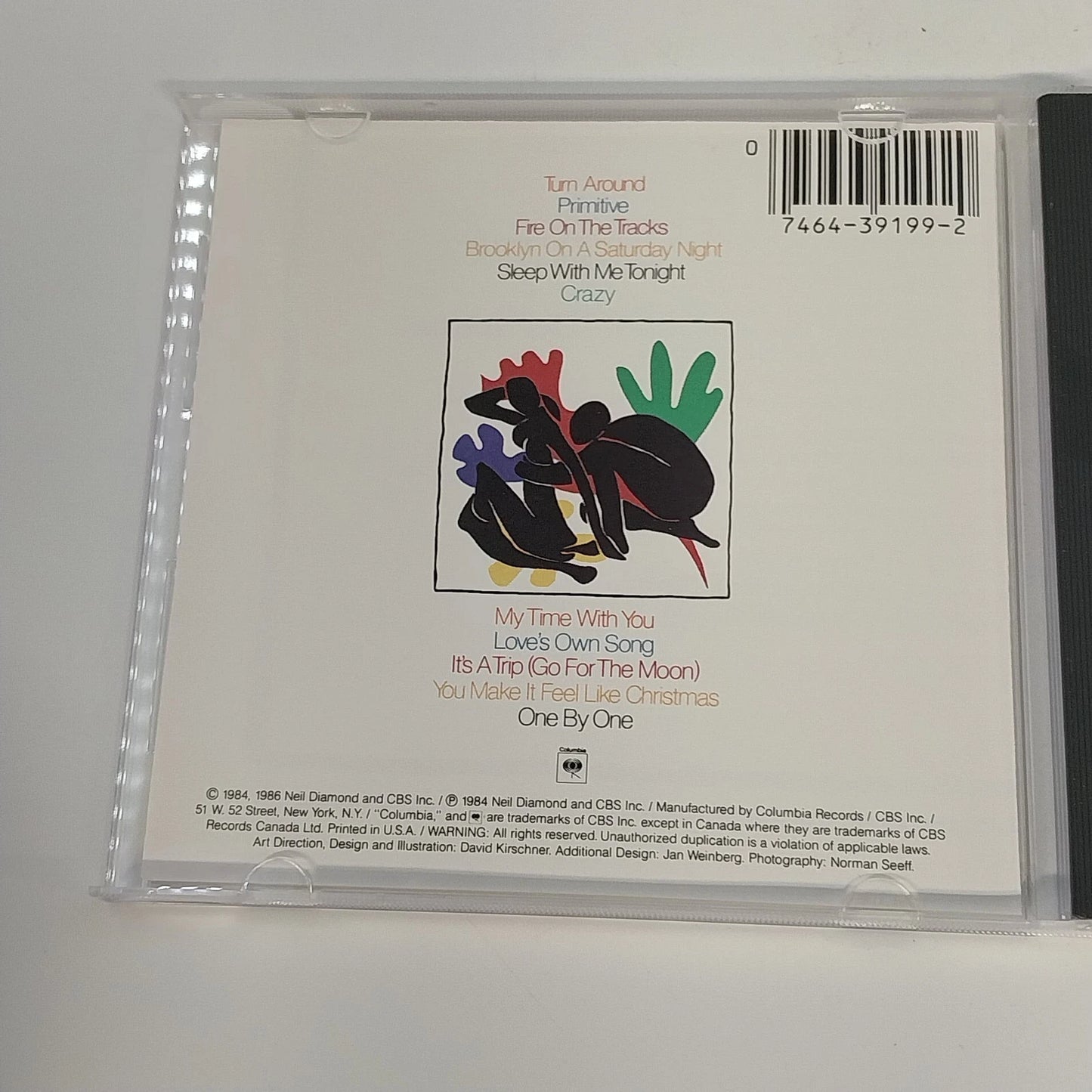 Neil Diamond Primitive CD Columbia CBS CK 39199 Pop Rock Album 11 tracks 1988
