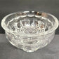 Waterford Crystal Killarney 6" Clear Footed Bowl Crosshatch Fan Pattern EUC