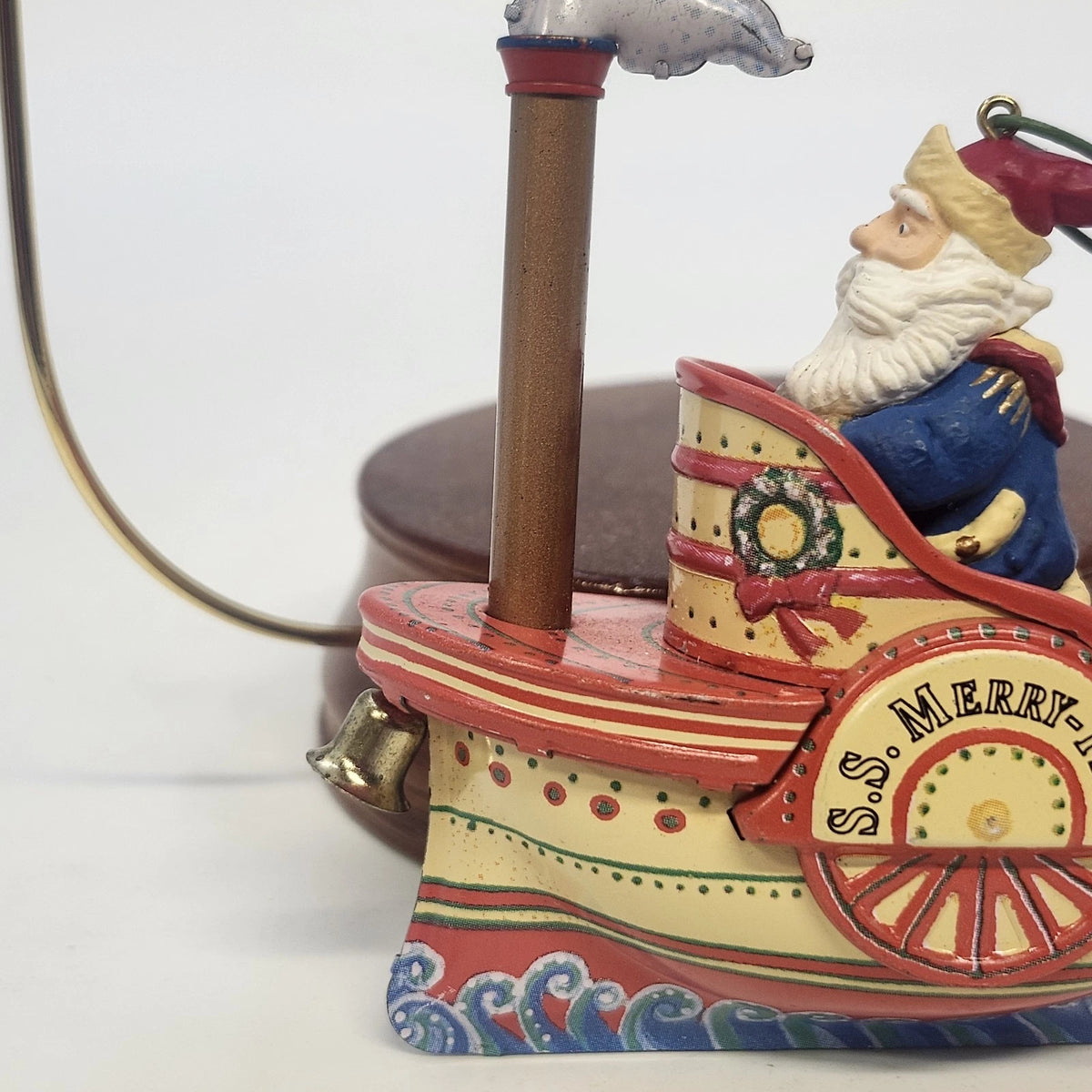 Hallmark Cruising Into Christmas S.S. Merry-Time Santa Ornament 4" Holiday 1998