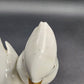Bavaria White Porcelain Two Birds on Branch Figure by Gerold Co Tettau Gold Trim
