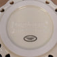 Longaberger Sweetest Heart Candle Plate White Pottery Heart Cutout Floral 6"