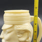 Avon Casey At The Bat Mustache Man Shaving Stein Custard Milk Glass Mug Vintage
