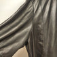 Eddie Bauer Lambskin Black Leather Coat Size XXL Polyester Lining Vintage