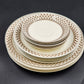 Adams Sharon Real English Ironstone Dinner Salad Saucer Plate White w Shamrock