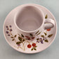 Noritake Progression Berries N Such One Coffee Cup and Saucer Vintage 9070 Japan