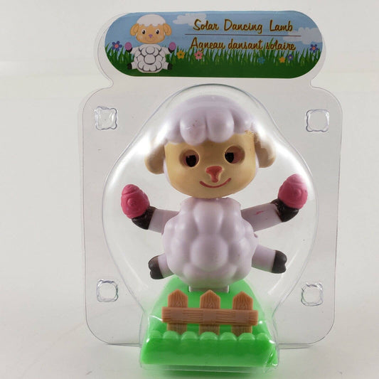 Solar Dancing Lamb Decoration 4¼" Tall Easter Holiday Spring Figure