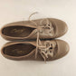 Capezio Bloch Unisex Jazz Tap Dance Shoe 7M Lace Up Tan Oxford Shoes Leather