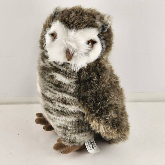 Plush Pigwidgeon Gray Owl 9" Tall The Wizarding World of Harry Potter Head Turns