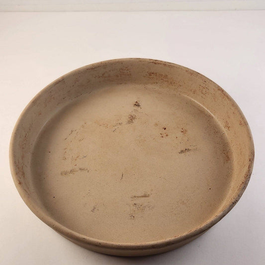 Pampered Chef 11" Deep Round Bakers Dish Family Heritage Stoneware Classic USA